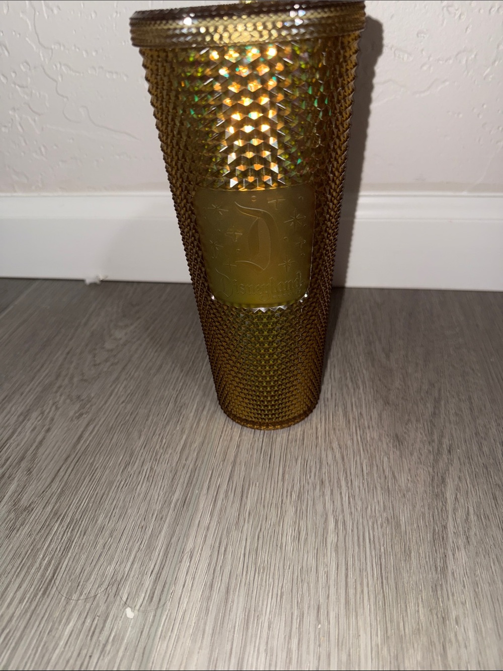 NWT Starbucks Gold  50th Anniversary Disney Studded Tumbler